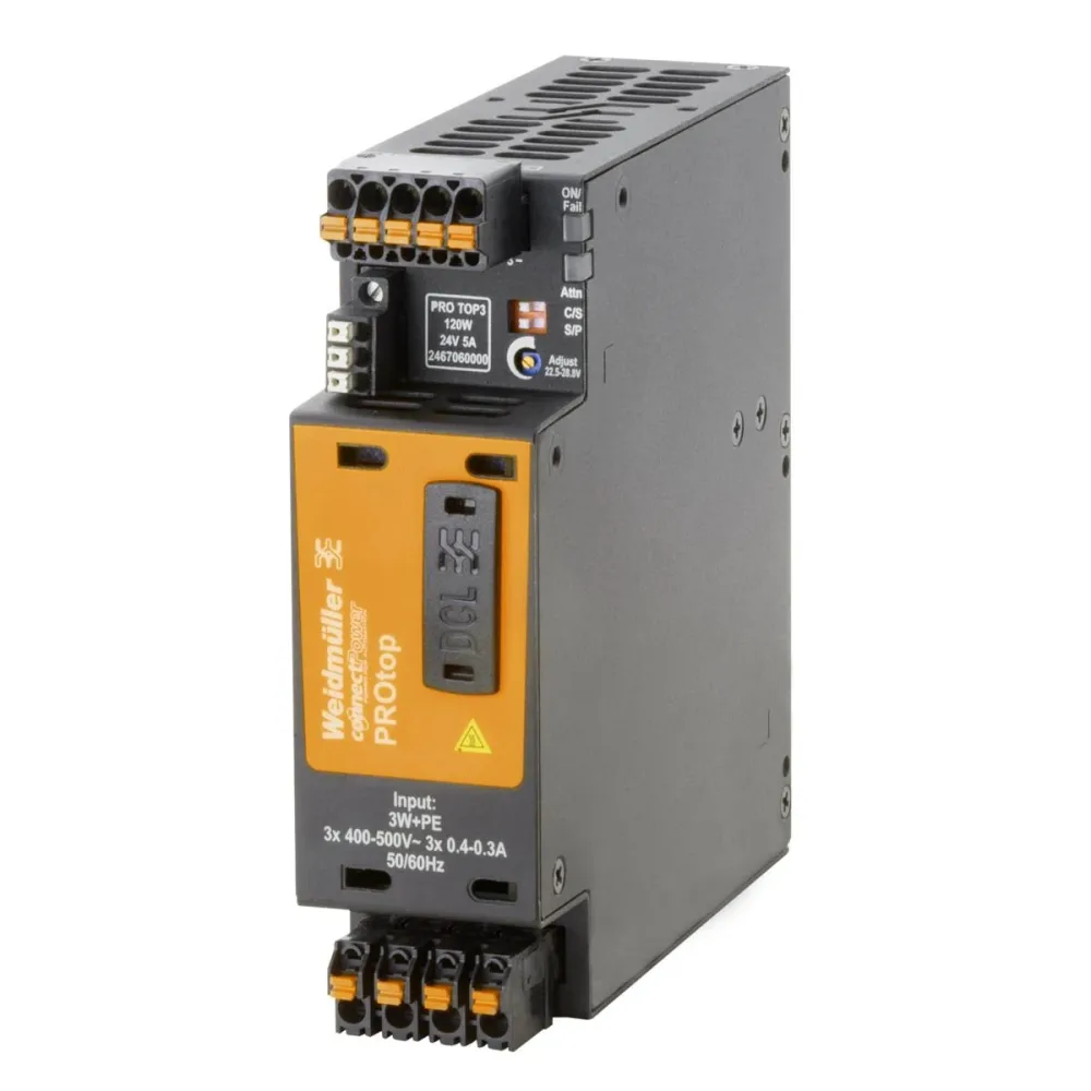 Weidmüller PRO TOP3 Nätaggregat 3-fas 480 W, 24 V, 20 A