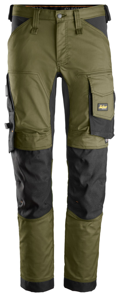 STRETCHBYXA SNICKERS WORKWEAR KHAKIGRÖN/SVART 52