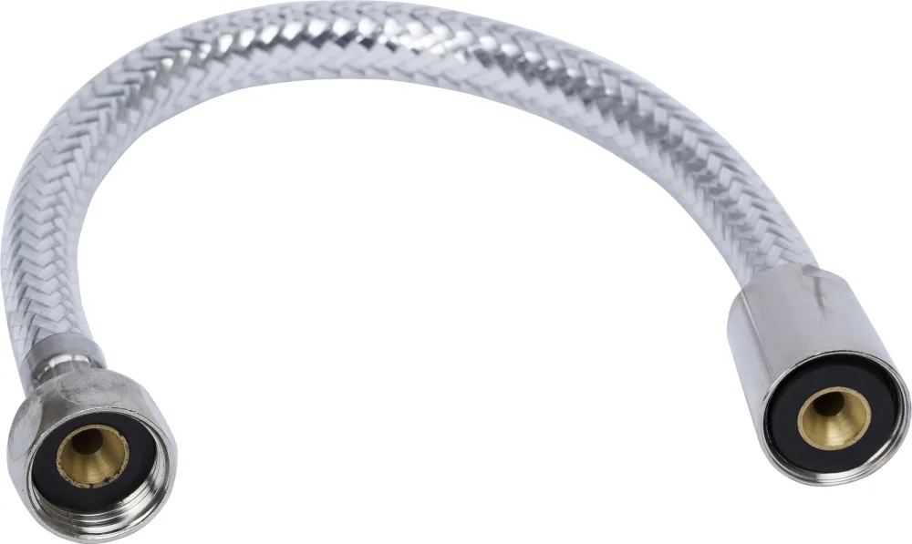 Gelia 3006200012 Anslutningsslang rak, kromad R15x400