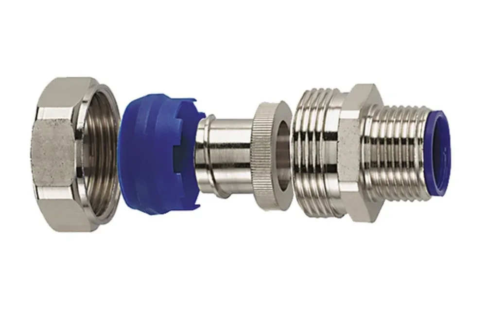 Hellermann Tyton 166-32209 Kompressionskoppling LTS-FMC, fast, med polyamidtätning Nominell Ø40 mm, M40 - Bild 2