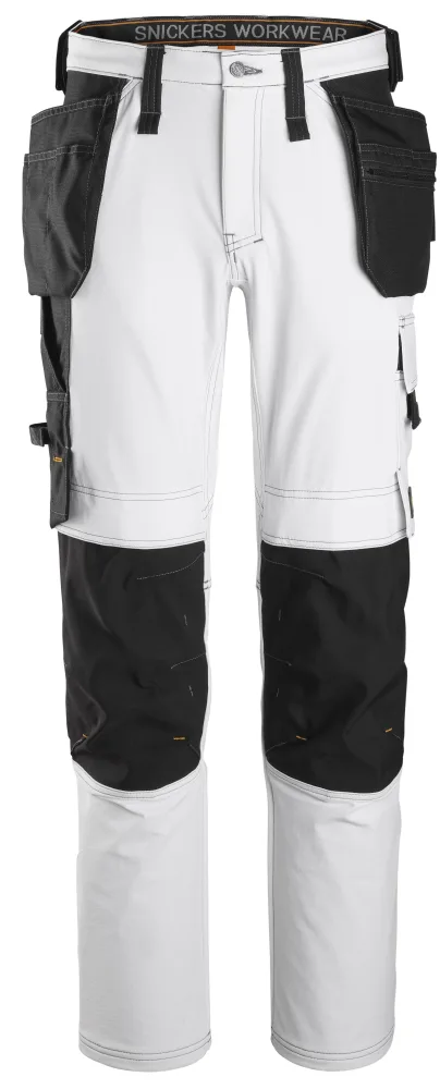 Snickers Workwear 6271 AllroundWork Arbetsbyxa stretch, vit/svart 150