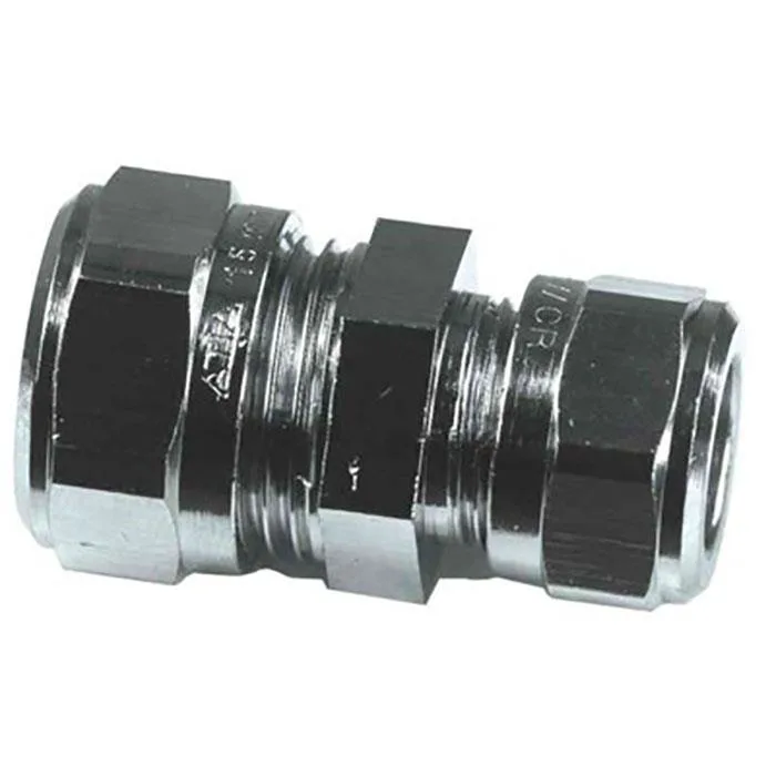 Gelia 3006110942 Klämringskoppling rak, förminskad, krom, 10 x 8 mm
