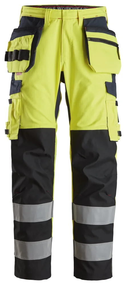 Snickers Workwear 6264 Arbetsbyxa varsel, gul/marinblå 112