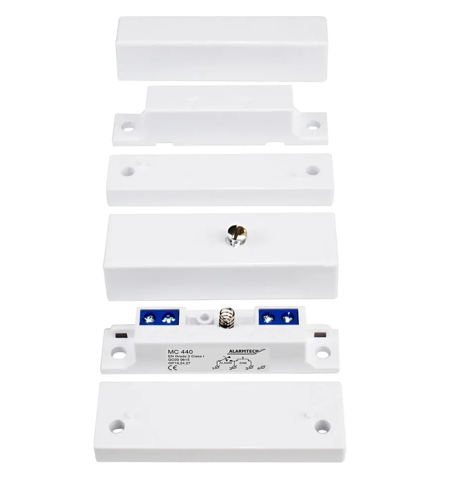 Alarmtech MC 440 Magnetkontakt utanpåliggande, med NC-funktion Vit - Bild 2