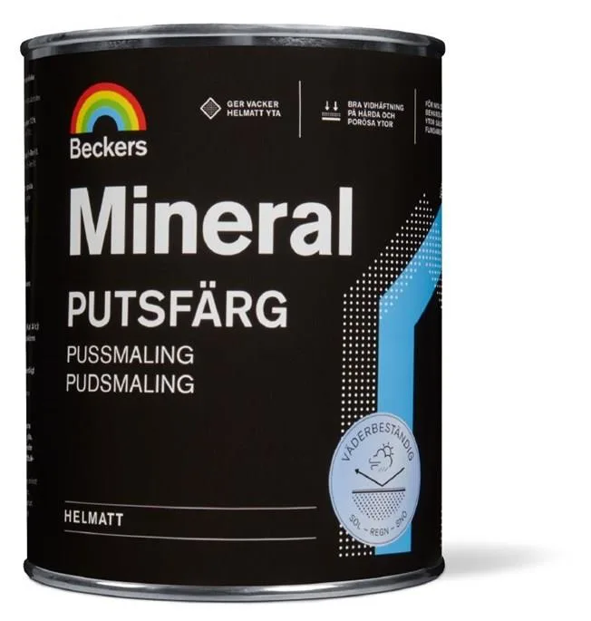 Beckers Mineral Putsfärg helmatt Utevit - Bild 2