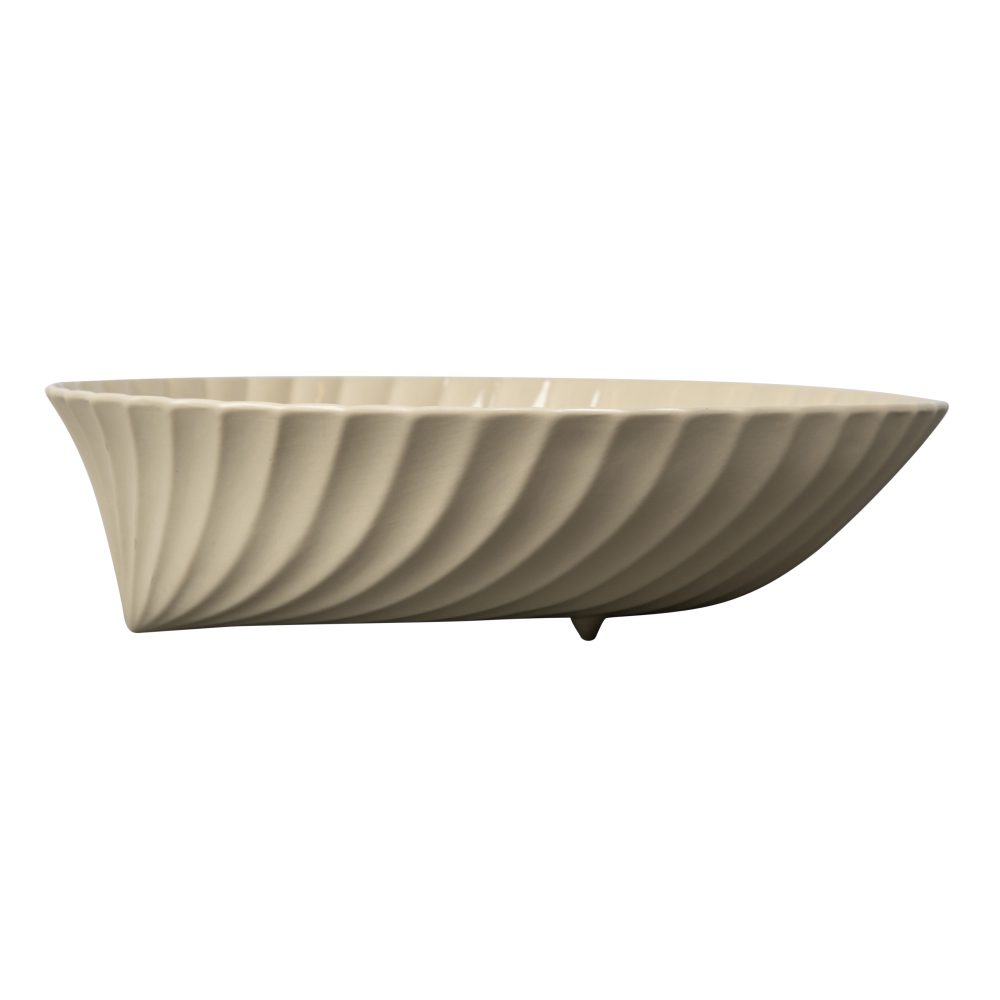 Frances serveringsskål L, Beige