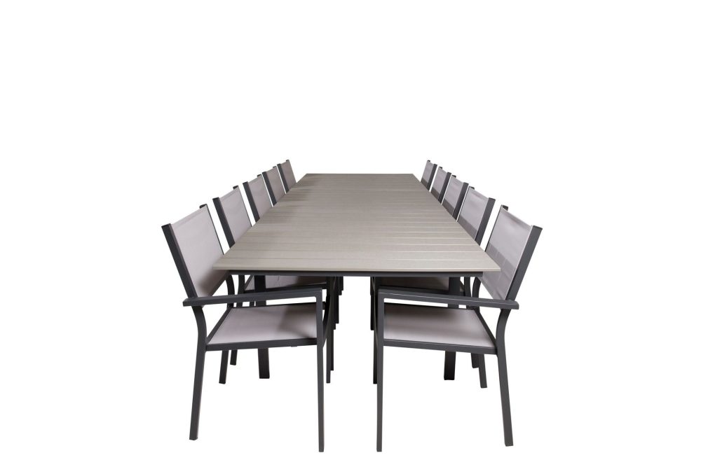 Levels Matgrupp Utomhus 225-325 cm Rektangulär med 10 Copacabana Utestolar