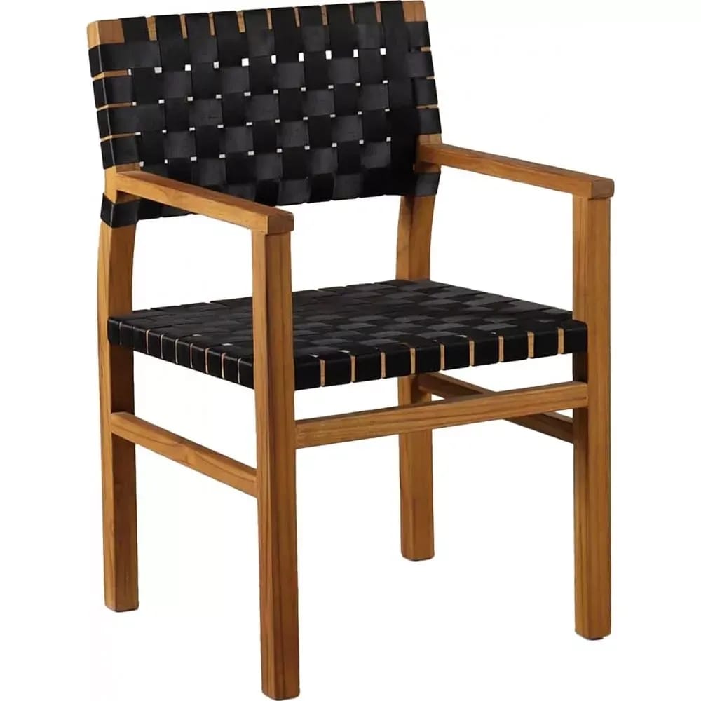 Saltö utestol med sadelgjord teak