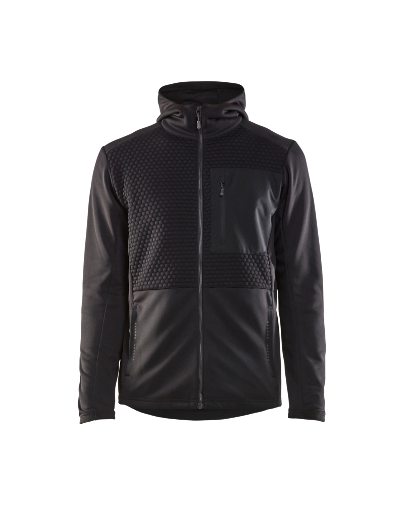 LUVTRÖJA 3540 2526 FULL ZIP SVART XXL