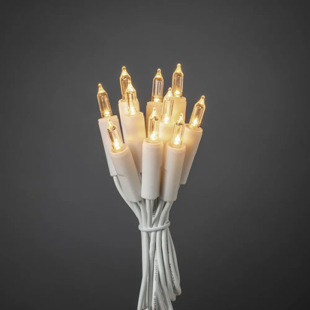 Konstsmide 6301-102 Ljusslinga varmvita LED, vit kabel 2.85 m