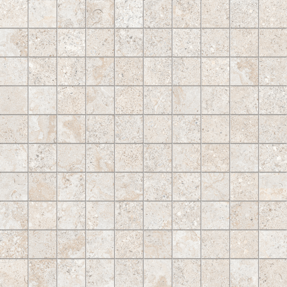 MOSAIK CELLO BRYSTONE 30X30 VIT, R9 RT