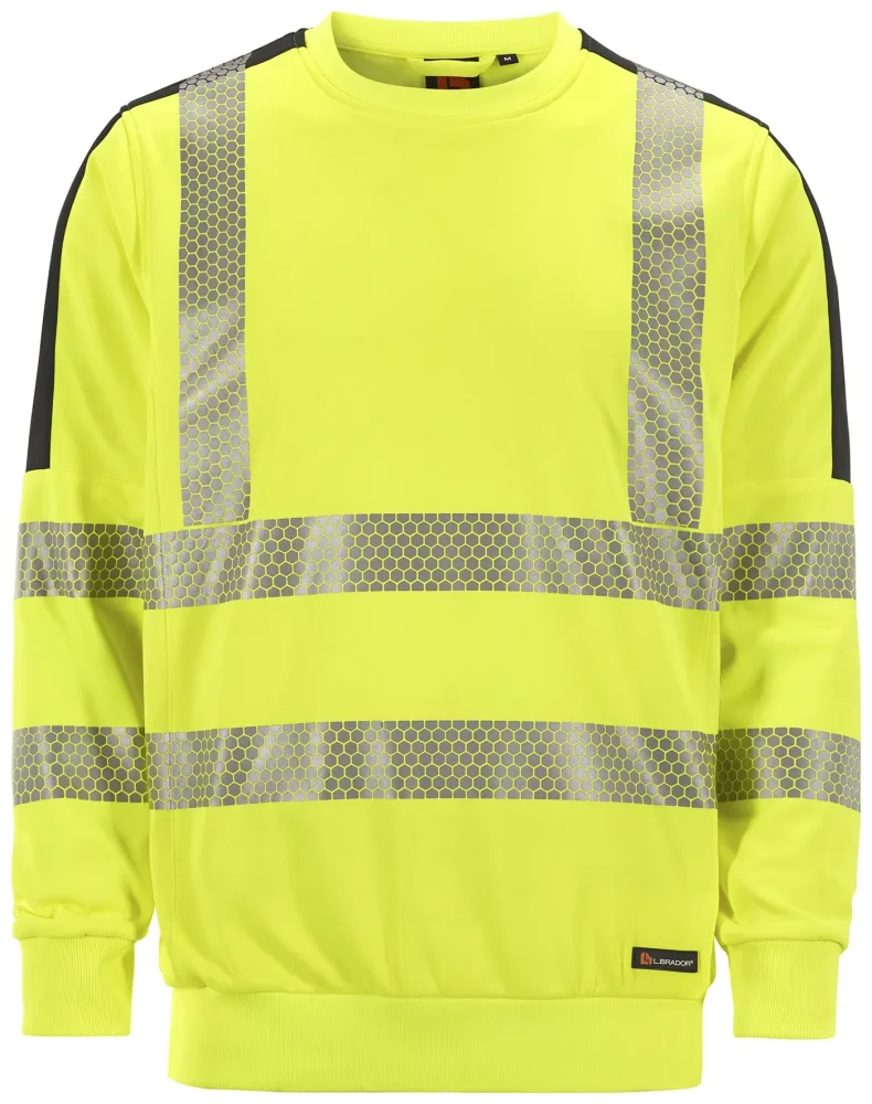 L.Brador 6124P Varseltröja hi-vis gul/svart, klass 3 4XL