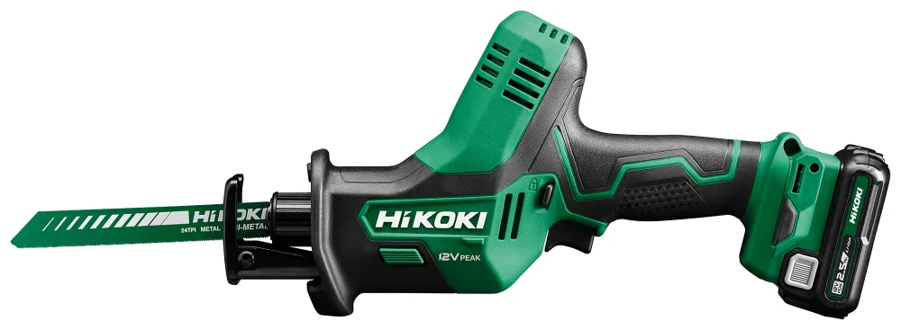 HiKOKI CR12DA Tigersåg med batterier och laddare