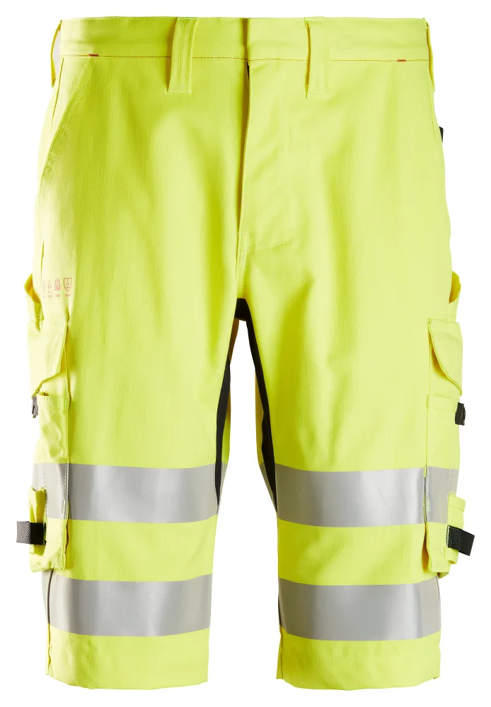 Snickers Workwear 6160-6600 Shorts varsel, gul 54