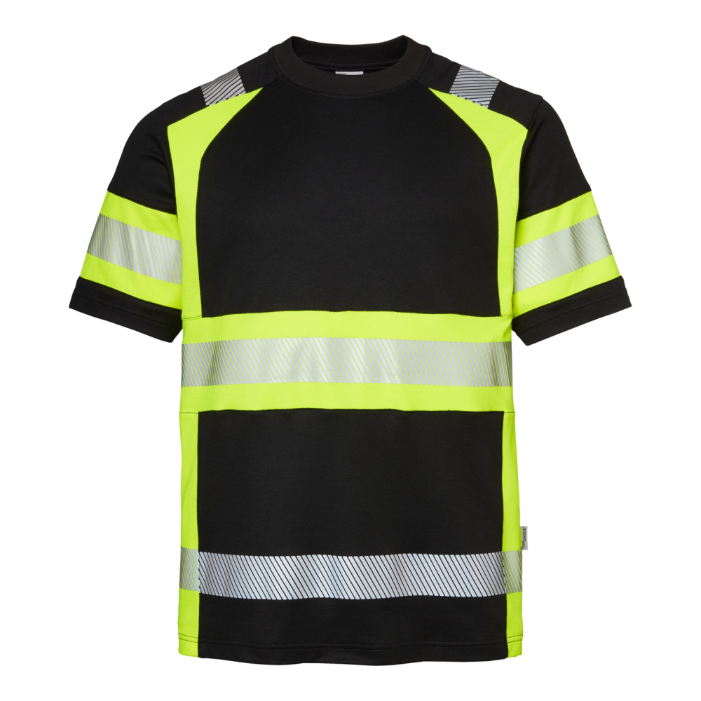 T-SHIRT 600 TOP SWEDE SVART/VARSELGUL L