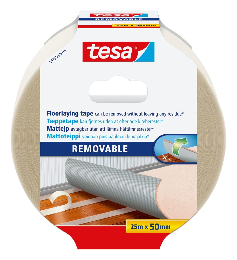 Kjøp Tesa Teppeteip avtakbar, 50 mm, 25 m