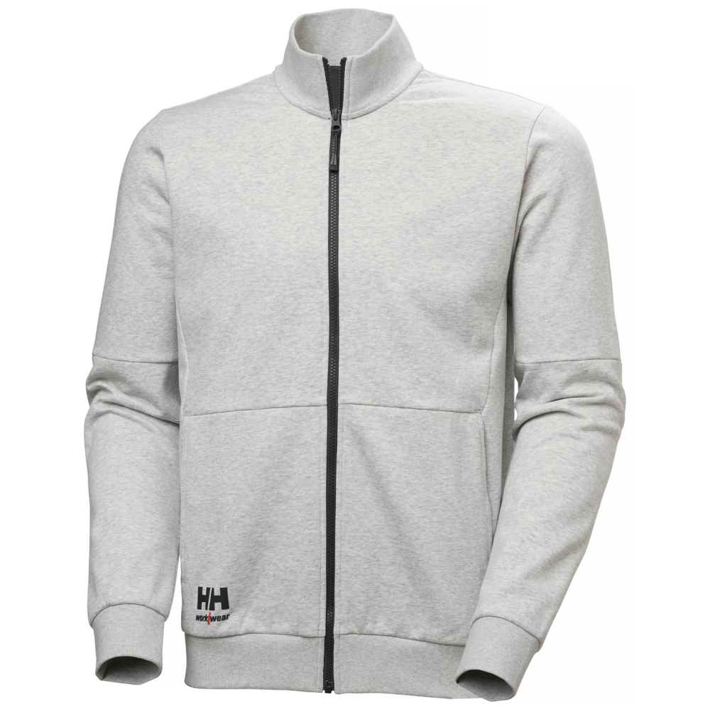 SWEATSHIRT HELZIP 79344 EVO LJUSGRÅ M