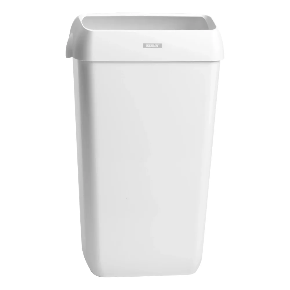 Katrin 91899 Papperskorg med lock, 25 liter Vit