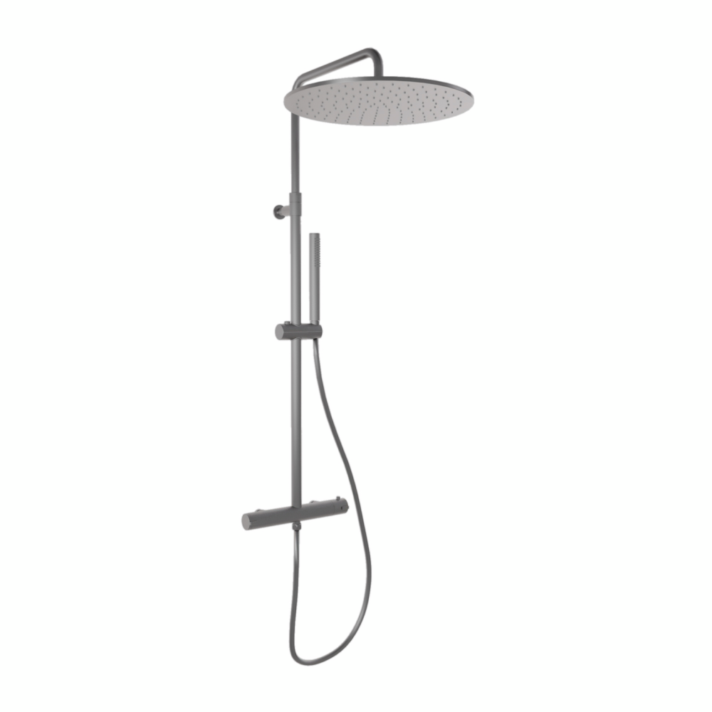TAKDUSCHPAKET SVEDBERGS STUOR BL SVART, TERMOSTAT 160CC 40X109,4X60,5C
