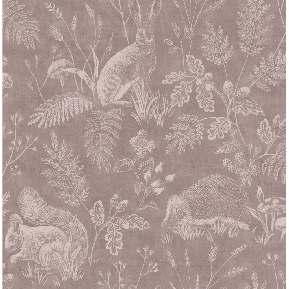 Ashdown Woodland Toile M1803 Rosa Tapet | Stuvbutiken