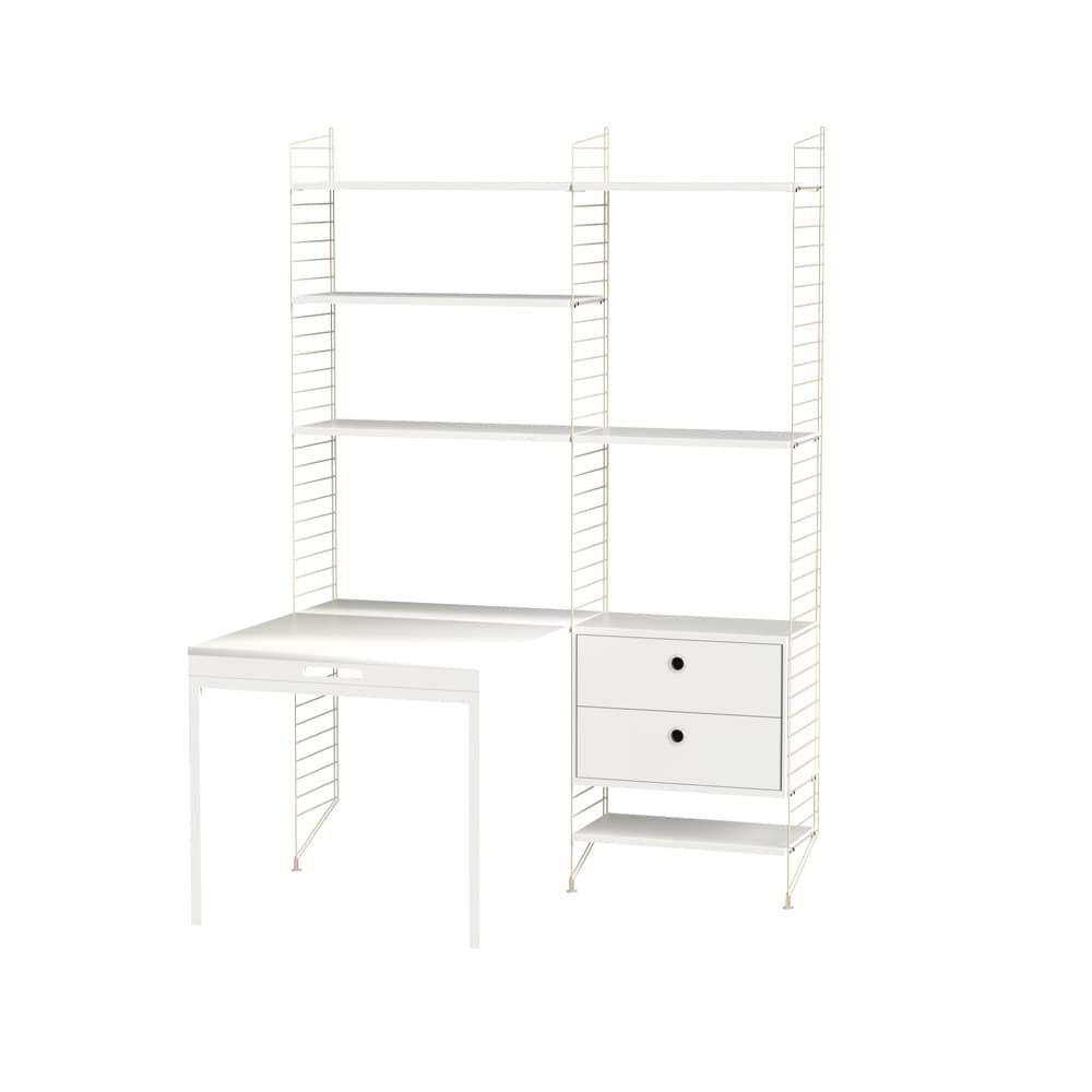 String kontor vit & beige - Kombination E
