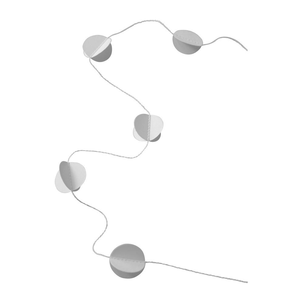 Garland girlang cirkel, White