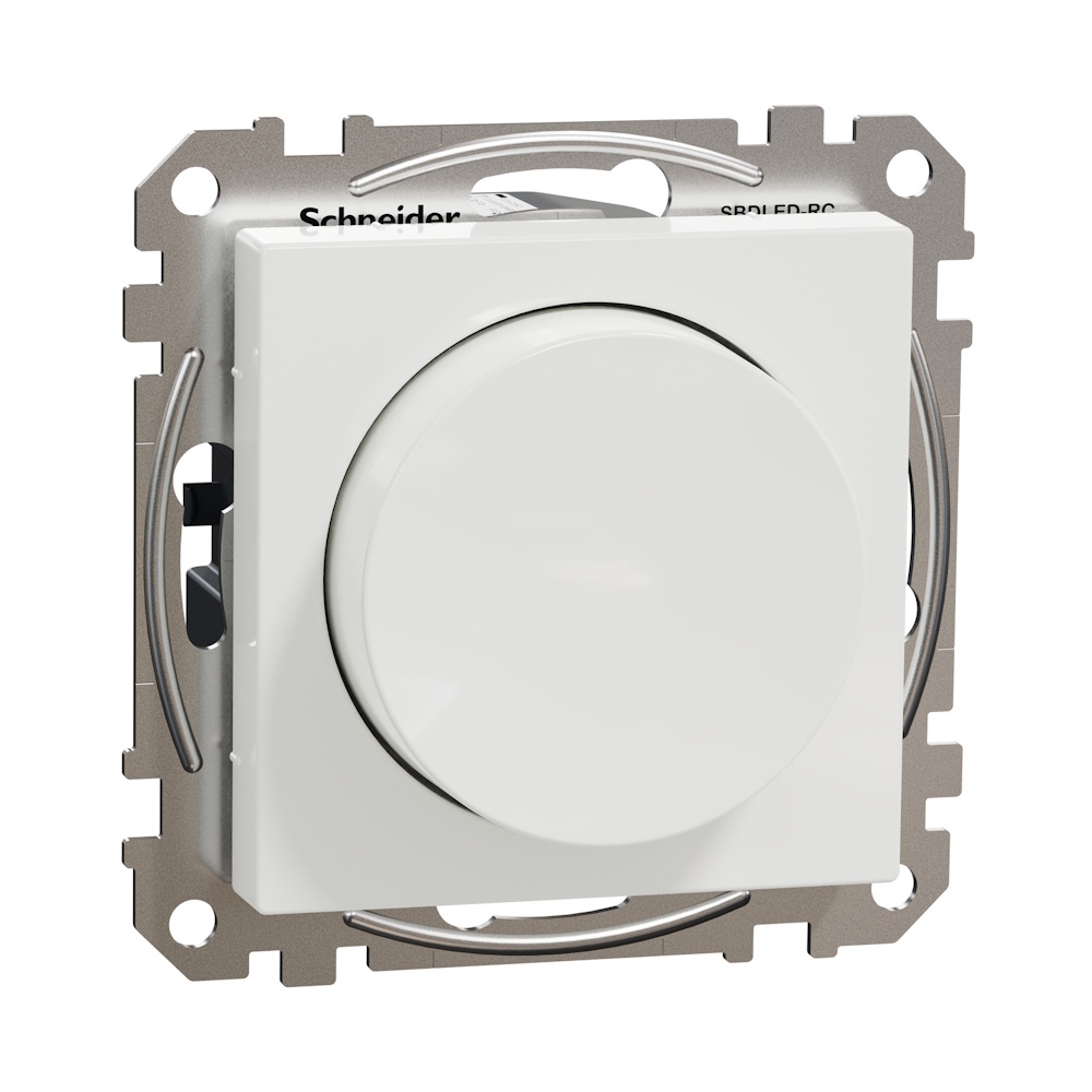 LED Rotationsdimmer Exxact RC 1-370W 230V IP20 Vit Schneider Electric