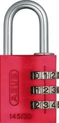 ABUS 145/30 Kombinationslås 30 mm, 3 rullar Blå