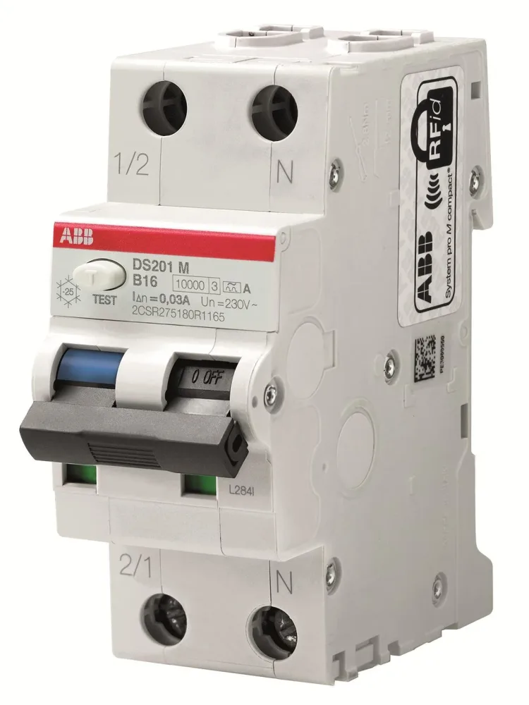 ABB 2CSR275480R3254 Personskyddsautomat 10kA, C-karakteristik, typ APR DS201M M C25 APR300