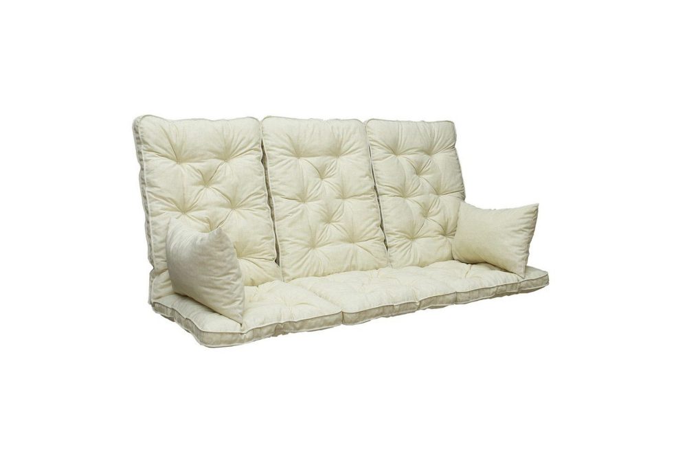 Soffdyna med ryggstöd Maxi Hög Rygg med Sidokuddar Beige