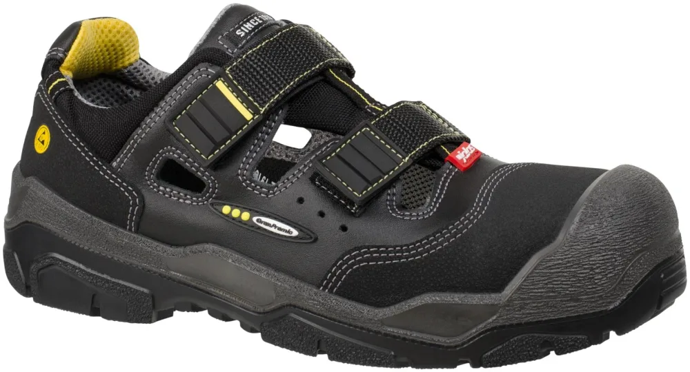 Jalas 1518 Antislip+ Skyddssandal S1P, svart 42