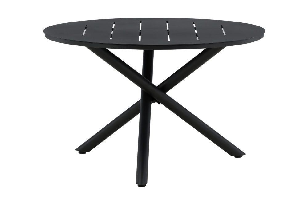 Alma Matbord Utomhus Rund 120 cm Svart