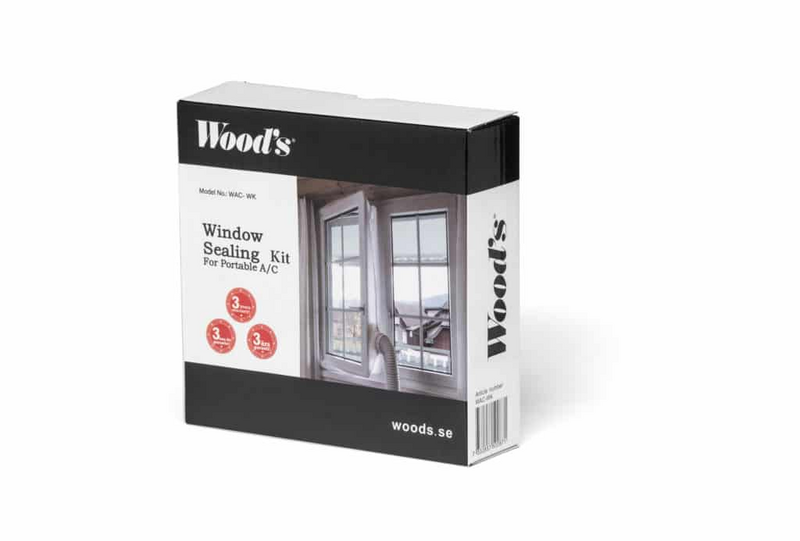TÄTNINGSKIT TILL FÖNSTER FÖR PORTABEL AC WOOD'S