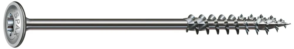 SPAX 0251010802805 Träskruv 8 mm, brickhuvud, wirox 8 x 280 mm, 50-pack