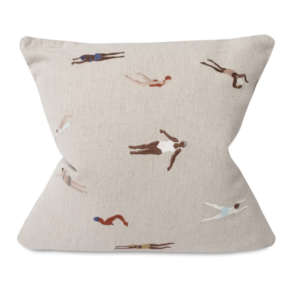 Swimmers kuddfodral 48x48 cm, Beige