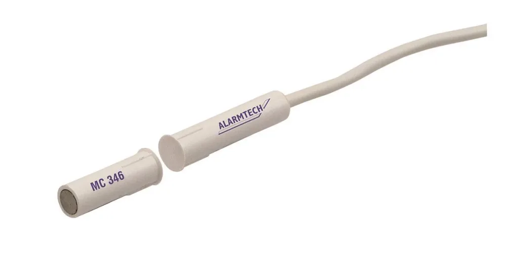 Alarmtech MC 346-10 Magnetkontakt inbyggd, vit 10 m kabel