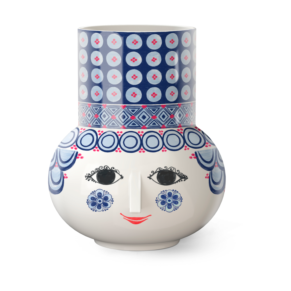 Olga vas 20 cm, Blå