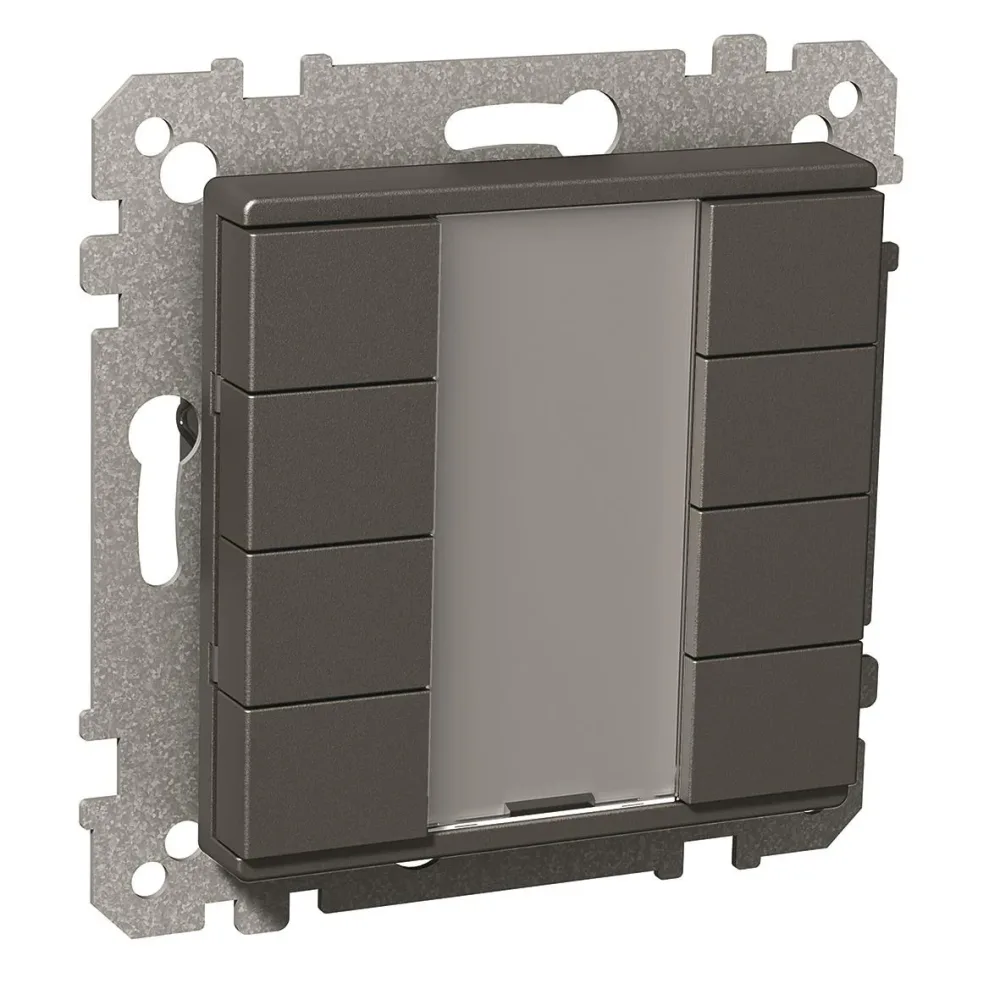 Schneider Electric Exxact KNX Tryckknapp 8 kanaler Antracit
