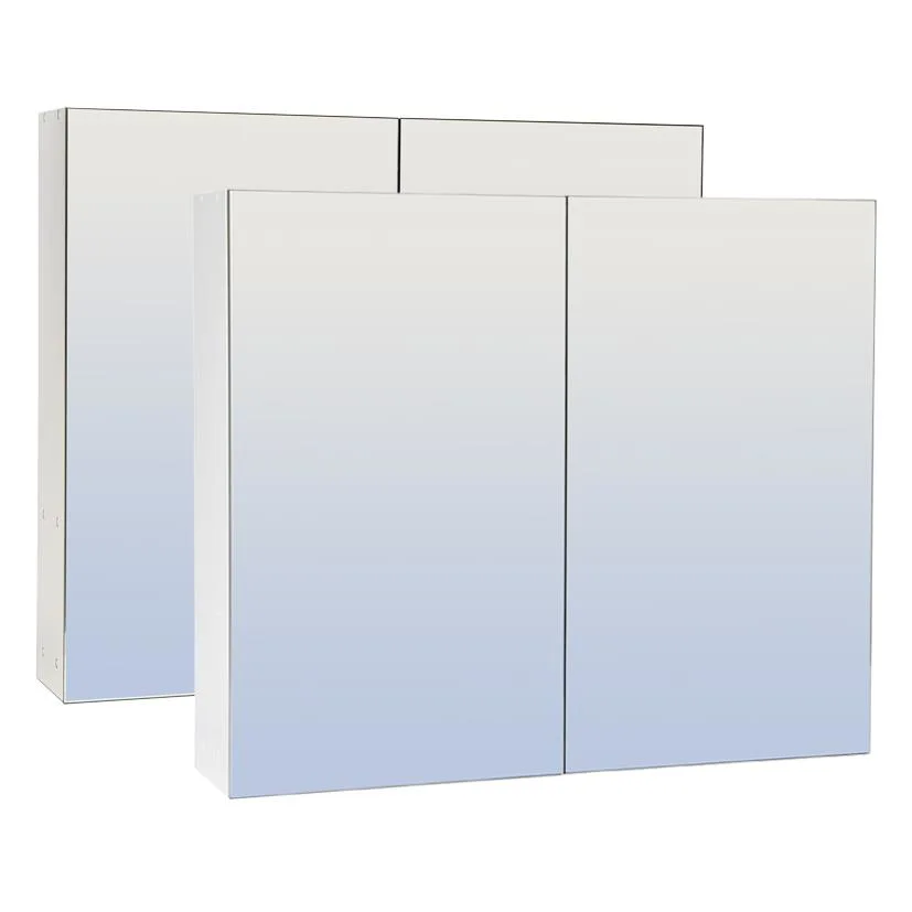 Skåform Skåform Mirro 4 Badrumsskåp 650 x 550 x 140 mm, svart framkant