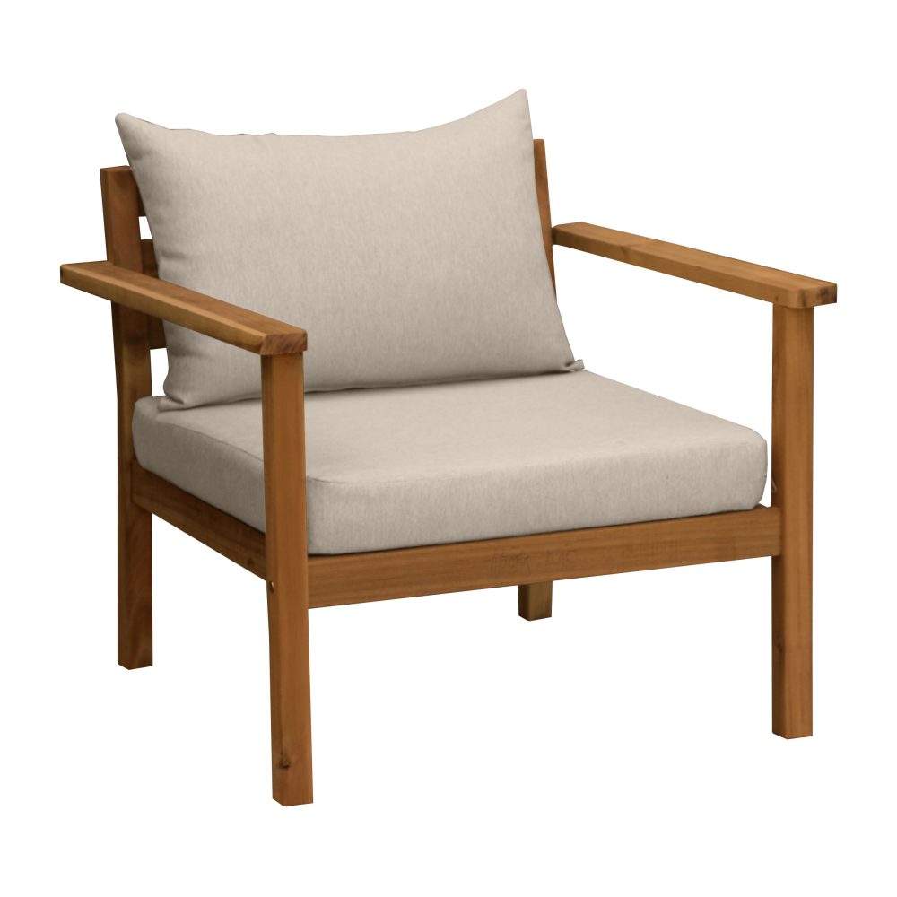 Stockaryd loungefåtölj teak/beige
