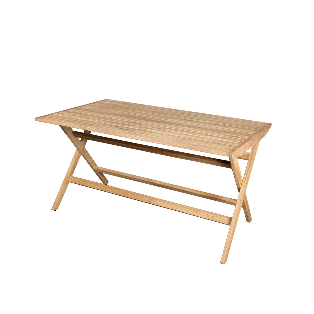 Flip fällbord 140x80x72,5 cm, Teak