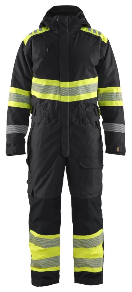 Blåkläder 672019779933XXS Vinteroverall varsel, svart/gul XXS
