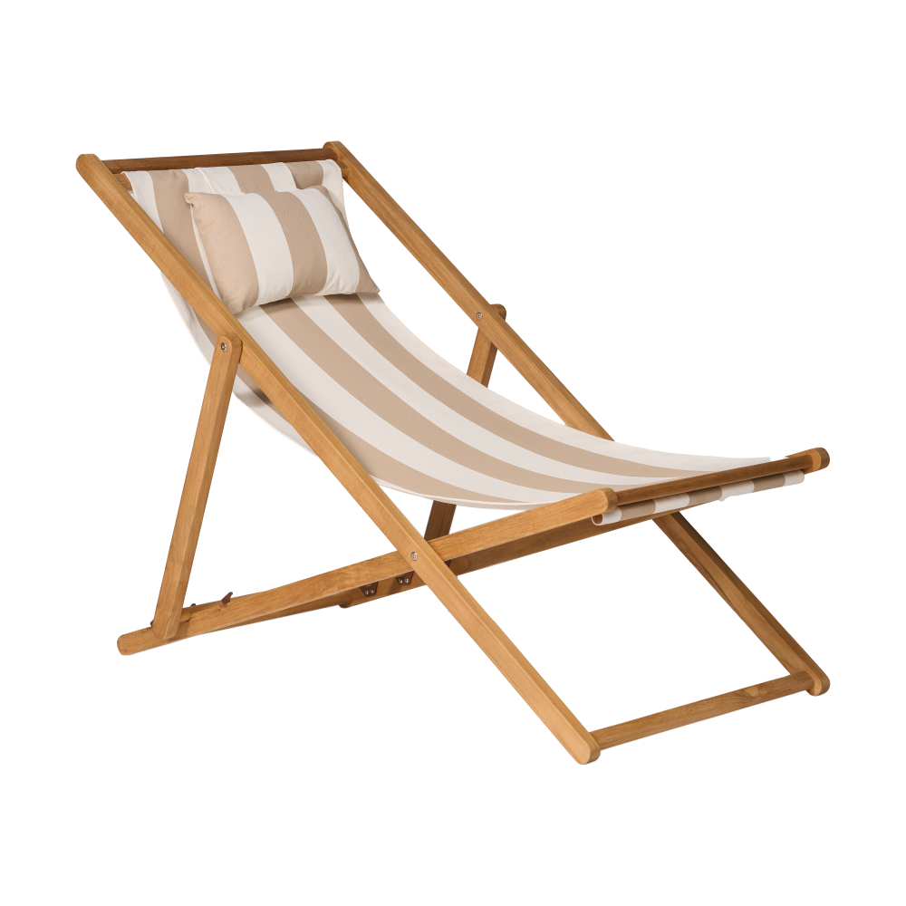 Lyckesand solstol, Teak-beige
