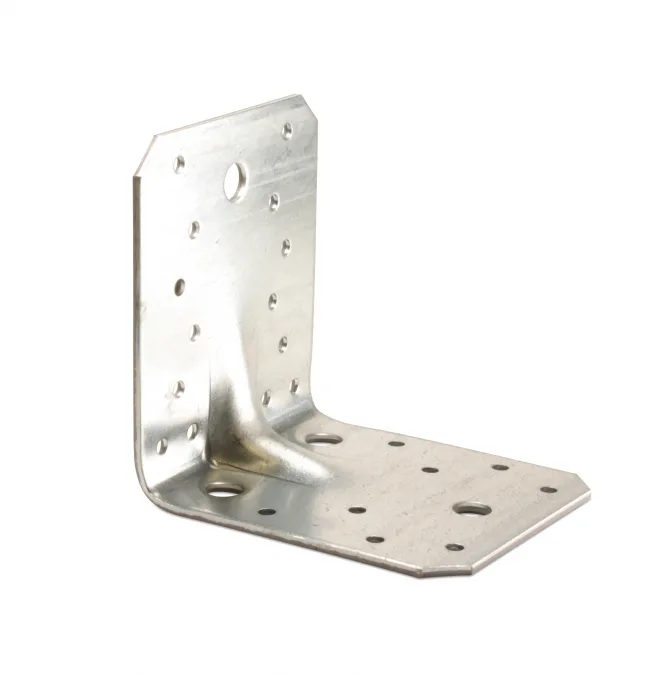 Heco 792909065250 Vinkelbeslag med förstärkning, varmförzinkad 2,5 x 90 x 90 x 65 mm