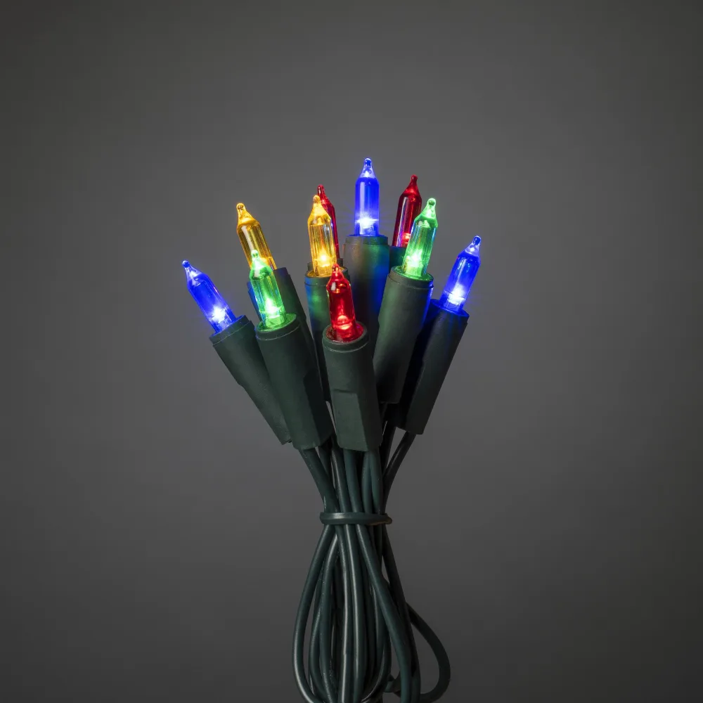 Konstsmide 6304-500 Ljusslinga färgade LED, grön kabel 14.85 m