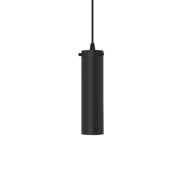 PENDELBELYSNING SVEDBERGS CYLINDER SVART, MATT 6X6X22CM