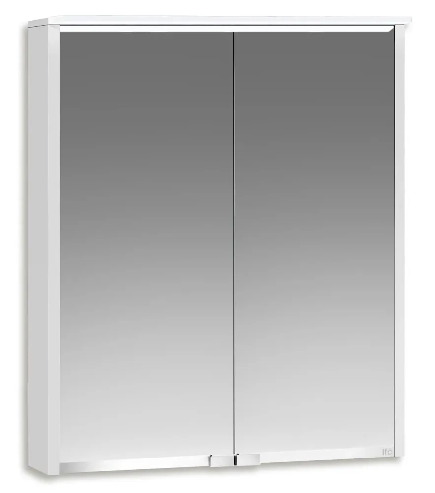 Ifö Option Bas 55 Badrumsskåp vit, med spegel och belysning 550 mm - Bild 2