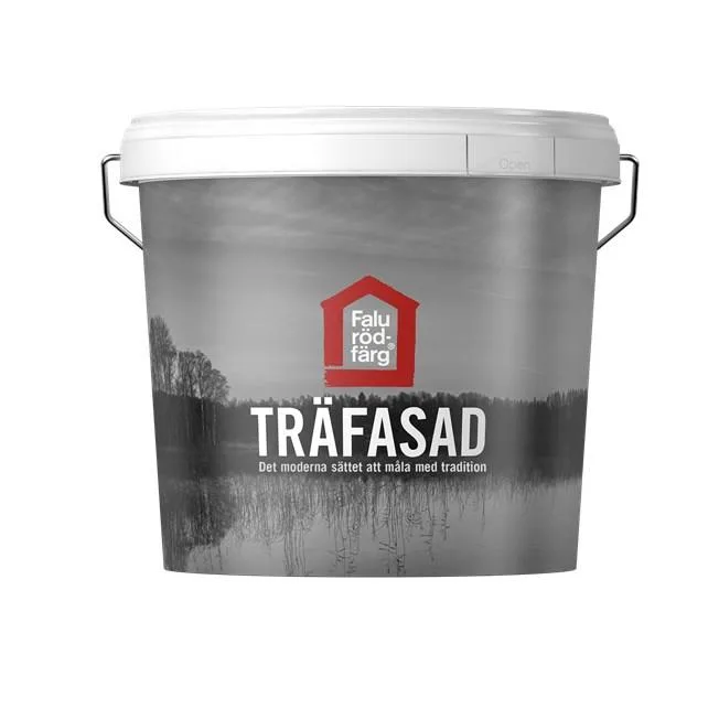 Falu Rödfärg Träfasad Fasadfärg helmatt Svart