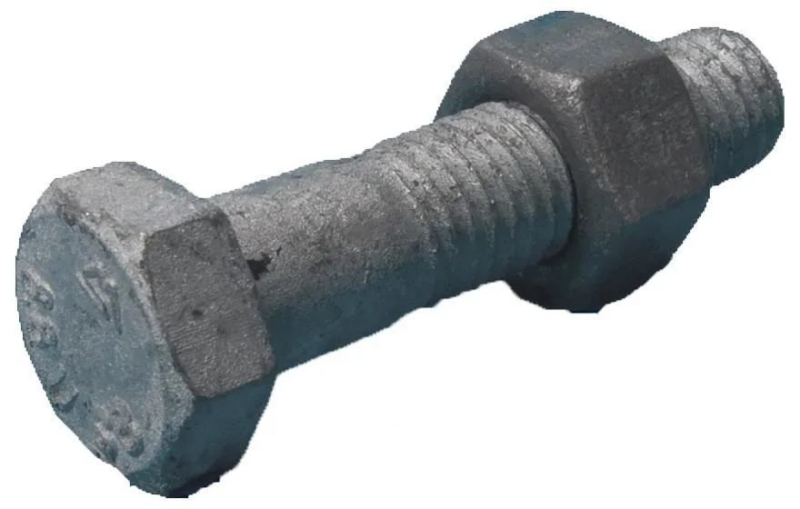 Z 1129124380 Stålbyggnadsskruv M24 delgängad, 8.8, FZV ISO 4014/4032 24 x 380 mm, 5-pack