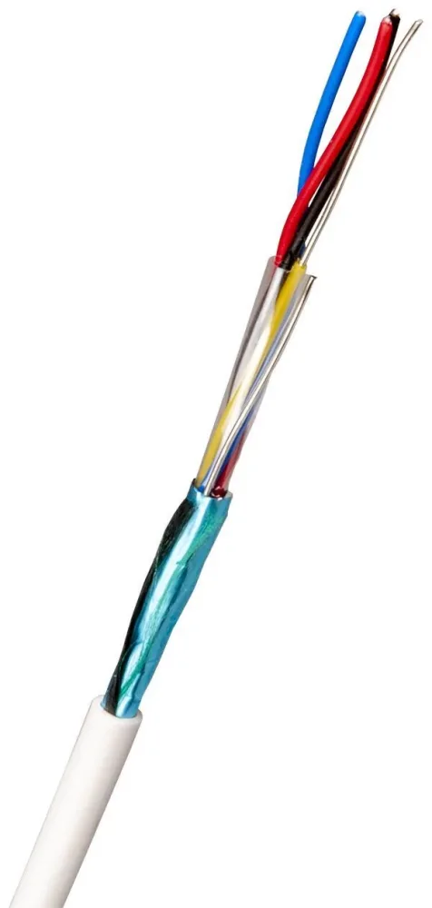 Nexans PTS-HF Telekabel 1x4x0.6 mm, vit 1 m, kapad